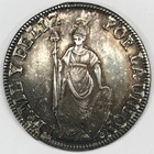 1833 Limae  lima  Peru Silver 8 Reales - Rainbow Toning - Km 142 3