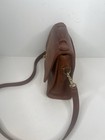 Rare Vintage Coach Court British Tan Brown Leather Purse 1980s Crossbody