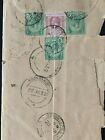 Malaya Straits Settlements 1932 Singapore Registered Mail Koonnakudi India M2124