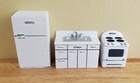Dollhouse Miniature Half Scale Kitchen Set Fridge Stove Sink 1 24 Scale Resin