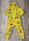 Pok  mon Yellow Pikachu Flannel One Piece Pajamas W  Hood Kids 6 7 Fandom