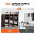 Literature Organizers  24-compartments Office Mailbox With Adjustable Shelves  W