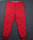 Vtg Bass Pro Shop Pants Mens Xl Red Quilted Thermal Base Layer Liner Outdoors