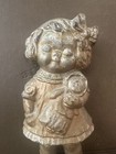 Antique 1920s Hubley Dolly Dingle Painted Cast Iron Doorstop 