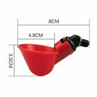 20pack Poultry Water Drinking Cups Chicken Hen Plastic Automatic Drinker Quail