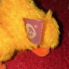 Ty Basket Beanies Yellow Duck Plush With Blue Gingham Bonnet   Heart Tag