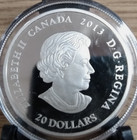 2013 Canada Rcm 1 Oz 999 Silver Maple Leaf Impression  20 Dollars Coin Ogp   Coa