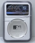2025 Ny Yankees Baseball  2 Niue Pr-70 Ngc 1 Oz  999 Silver Reverse Pf Proof Mlb