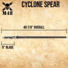M48 Cyclone Spear   Vortec Sheath   Stainless Steel Blade   Overall 48 7 8 