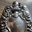 Unger Bros  sterling Silver Alcohol Flask Art-nouveau  