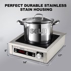Gastrogear 1800w 100v 185v Commercial Induction Cooktop Electric Stove Burner