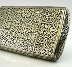 Top Quality Indian 115g Solid Silver Cigar Case Box C1890 Antique