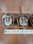 Antique Gothic Monk Head 7 Deadly Sins Wall Hanging Pipe Holder Chalkware