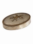 Vintage German Silver Tobacco Snuff Lid Horse Rider Engraved 3 6    Long