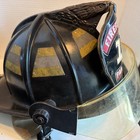Vintage  Cairns 1044 Fireman Firefighter Fire Helmet Brass Eagle