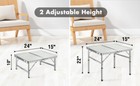 Villey Folding Camping Table Portable Lightweight Outdoor Table Aluminum Legs