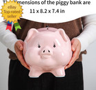 11   Large Piggy Bank For Adults Must Break To Open ceramic Coin Bank piggy Bank