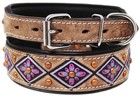 Heavy Duty Dog Puppy Collar Western Cow Leather 6020pr
