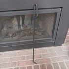 Steel Fire Poker With Loop Handle - Plain Shaft