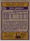 1979 -dick Ambrose- Topps Autograph signed auto Football Card  157 Browns