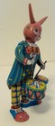    happy Bunny  Mechanical Tin Toy Drumming Easter Bunny Rabbit -holiday