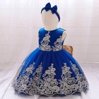 Baby Girls Bridesmaid Lace Tank Dress Kids Floral Princess Party Wedding Dress