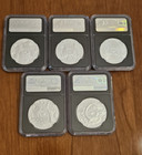 2019 - 2021 South Africa Big 5 Series 1 Complete Set Ngc Ms 70  5 Coins 