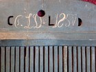 Dated 1857      Signed   Cld     Antique Weaving Wood Tape Loom  Sweden Swedish