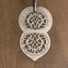 Antique Silver Plated Server Pie Cake Serving Germany Ca 1900s Finger Loop Hole