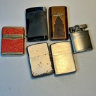 Lot Of 6 Vintage Lighters     2 Zippo  3 Ronson  1 Storm Queen     Mixed Cond