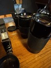 Vintage Camera Accessories Lot    Lenses Caps Flashes Cases    Read Desc