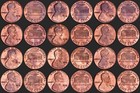 1976 D Lincoln Memorial Cent Partial Roll Of 35 From Obw Rolls Toned Gem Bu