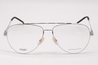 New Fendi Ff M0048 84j Silver Black Authentic Designer Frames Eyeglasses 57-14