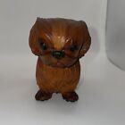 Vintage Lovely Well Carved Wood Pekingese Pekinese Dog Vgc Blackforest  