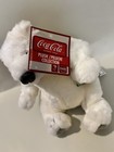 Coca-cola Polar Bear Plush 6  Coke Bottle In Paw White Fluffy Stuffed Bear W tag