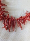 Antique Red Branch Mediterranean Coral Necklace