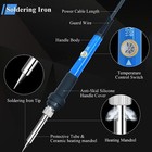Soldering Iron Kit Electric 60w Adjustable Temperature Solder Gun Welding Tools