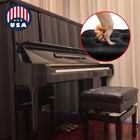 Adjustable Wooden Piano Bench Stool With Sheet Music Storage  Black us Stock