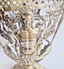 Figural Native American Chief Gorgeous Repousse Grapes 7 1 2  Vase  800 Silver