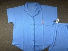 Nautica 2-piece Pajama Set Women   s Size Large  Blue  Short-sleeve  Nwt