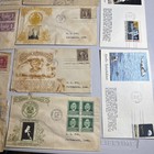 Us Vintage Fdc Cover Lot Famous Americans Space Apollo 11 Texas Cachet Stamp 194