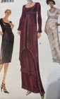 Rare Unique Design Vintage Vogue 9936 Dress Pattern Sizes 18-20-22  Uncut Ff