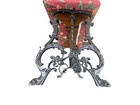 65104   Antique Iron Window Bench Seat Stool