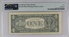 1995  1 Federal Reserve Note Offset Printing Error Pmg Xf40 Epq Boston