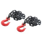 2 Pack Grade 80 Black Breaking Strength 13200lbs 1 4in  36in Trailer Safety Chain