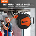 Vevor Retractable Air Hose Reel 3 8 In X 50 Ft Hybrid Enclosed Air Hose 300 Psi