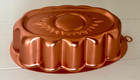 Copper Tone Jello Dessert Tin W  Summer Sunburst Design