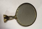 Vintage Stylebuilt Accessories 24 Kt Gold Plated Mirror Hand Held Vanity Decor