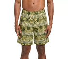 Kirkland Signature Men s Stretch Swim Shorts  Green Palm Stripe  Size M
