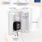 1pack Twin Door Baby Safety Outlet Cover Box For Babyproofing Outletseasy To Use